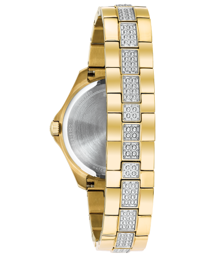BULOVA CRYSTAL GOLD-TONE 98L228