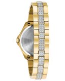 BULOVA CRYSTAL GOLD-TONE 98L228