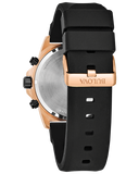 Bulova Marine Star stainless steel with black and rose-gold ion-plated finish