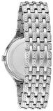 BULOVA Swarovski® Crystals. Silver tone stainless steel