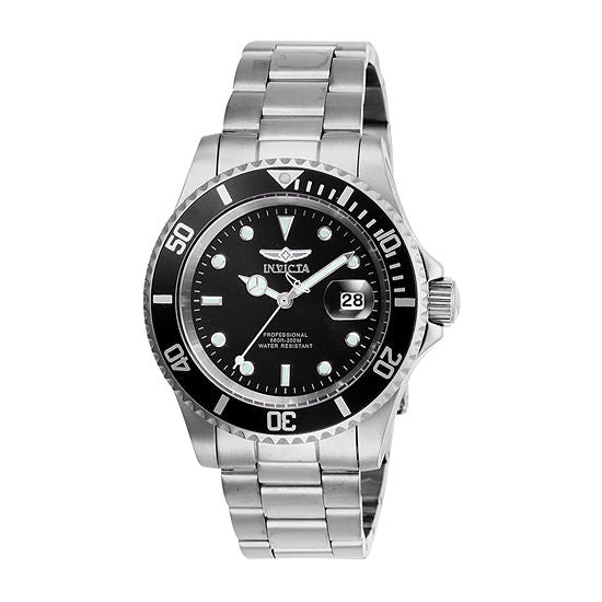 Invicta Pro Diver Mens Silver Tone Stainless Steel Bracelet Watch 45756