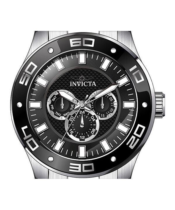 Invicta Pro Diver Mens Silver Tone Stainless Steel Bracelet Watch 45756