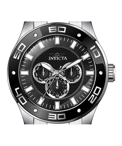 Invicta Pro Diver Mens Silver Tone Stainless Steel Bracelet Watch 45756
