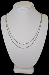 10k White Gold Rope Chain