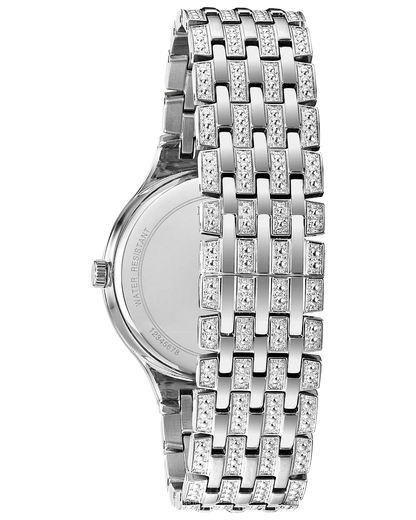 Bulova Phantom 96A227 Men's Silver-Tone Crystal Watch