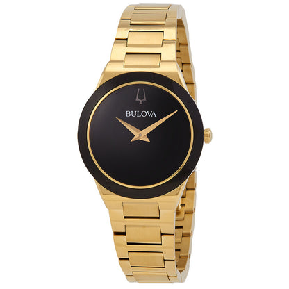 Millennia Quartz Black Dial Ladies Watch 97L175| Bulova
