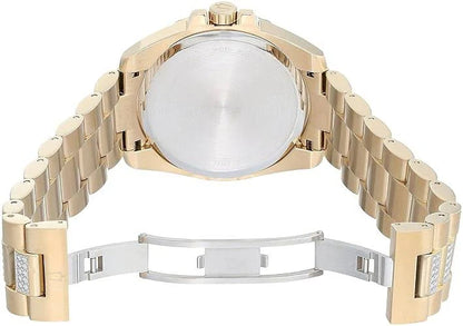Bulova Men's Gold Crystal Watch 98C128