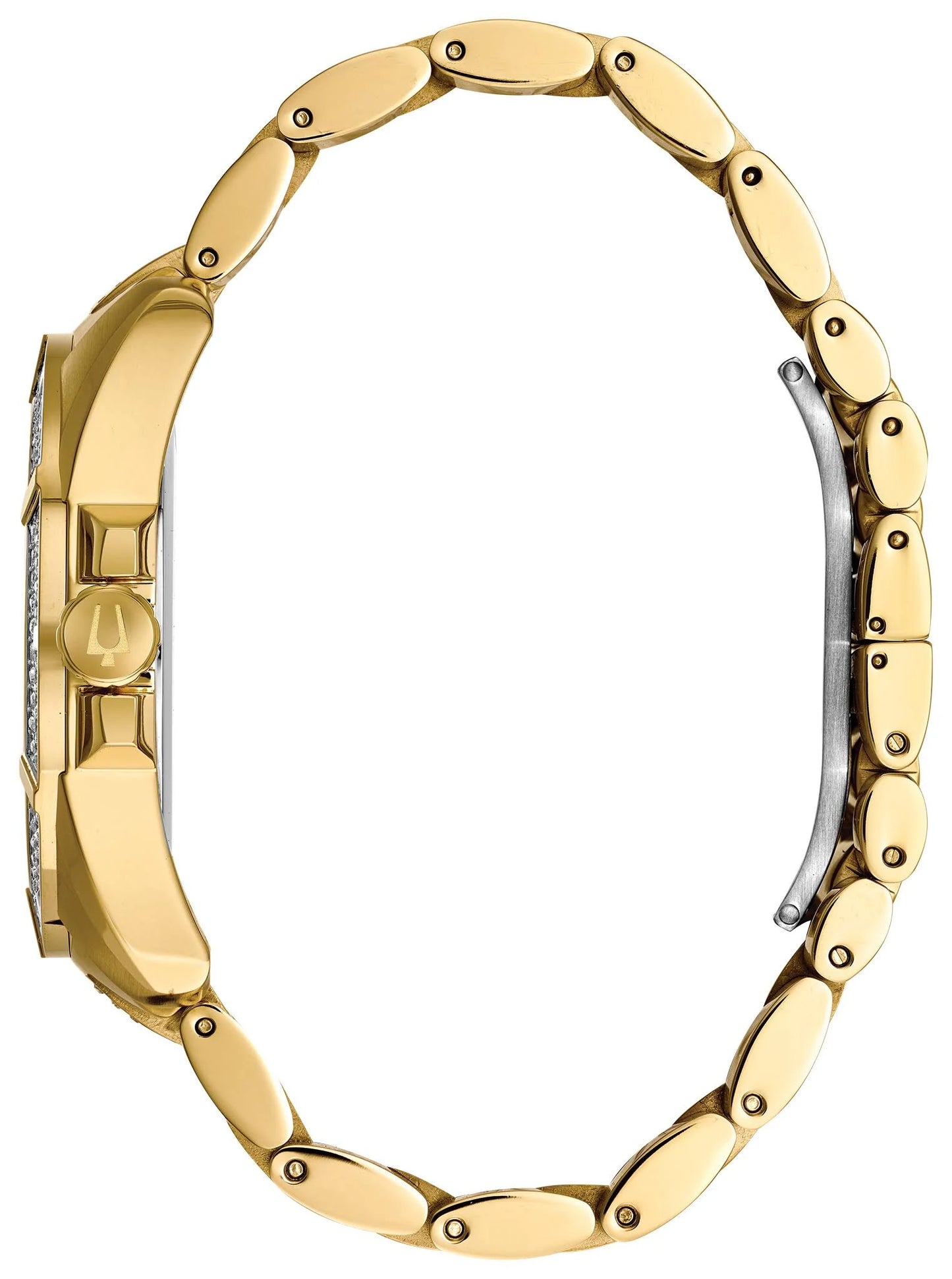 Bulova Men's Gold Crystal Watch 98C128