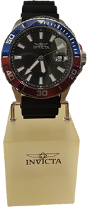 Invicta Pro Diver Men’s Watch Black Dial and Blue-Red Chronograph