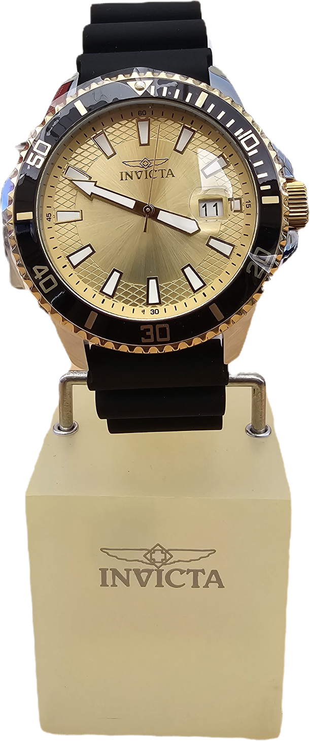 Invicta Pro Diver Gold Dial with Date