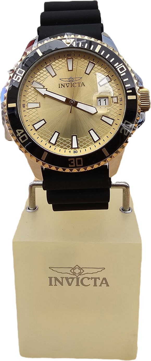 Invicta Pro Diver Gold Dial with Date