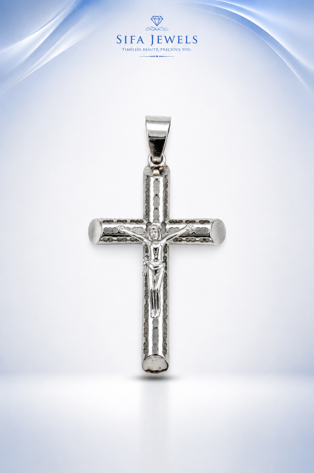 925 Sterling Silver Crucifix Cross Pendant