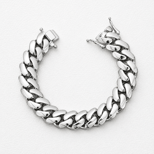 Stainless Steel Miami Cuban Chain Bracelet