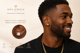 14K Gold Princess-Cut Stud Earrings
