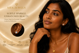 14K Gold Princess-Cut Stud Earrings