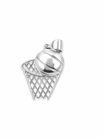 925 Sterling Silver Basketball Hoop Pendant
