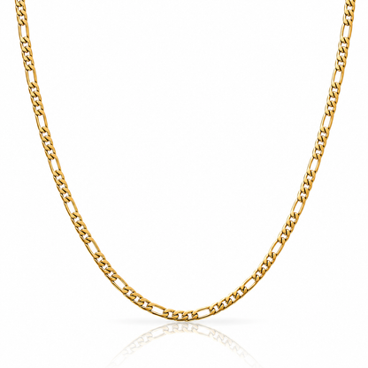 Stainless Steel Figaro Chain Necklace