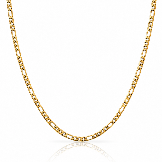 Stainless Steel Figaro Chain Necklace