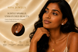 14K Yellow Gold Round Cubic Zirconia Stud Earrings