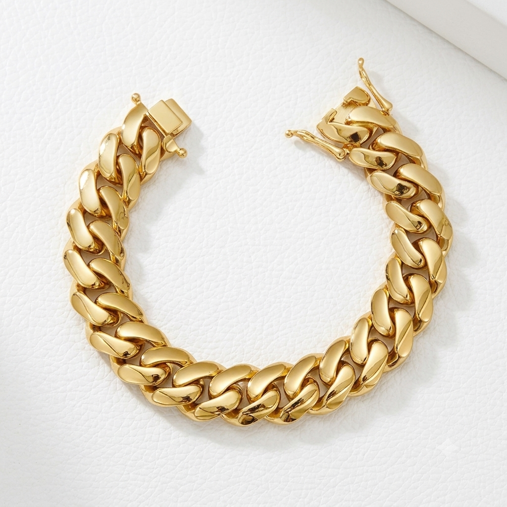 Stainless Steel Miami Cuban Chain Bracelet