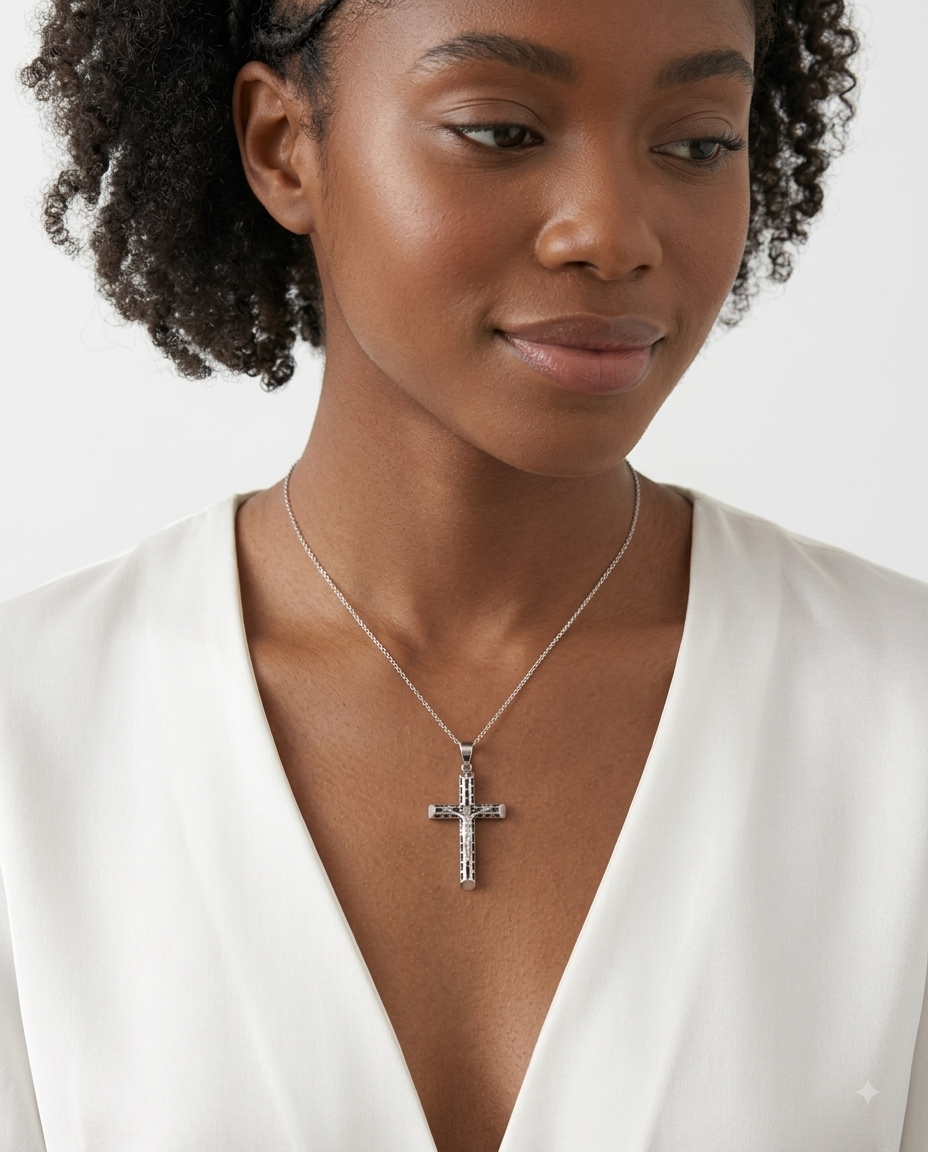 925 Sterling Silver Crucifix Cross Pendant