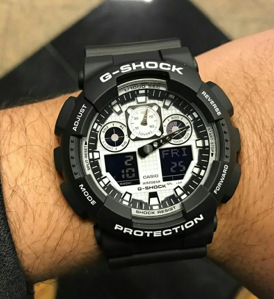 Gshock GA100BW-1A  | Casio watch USA