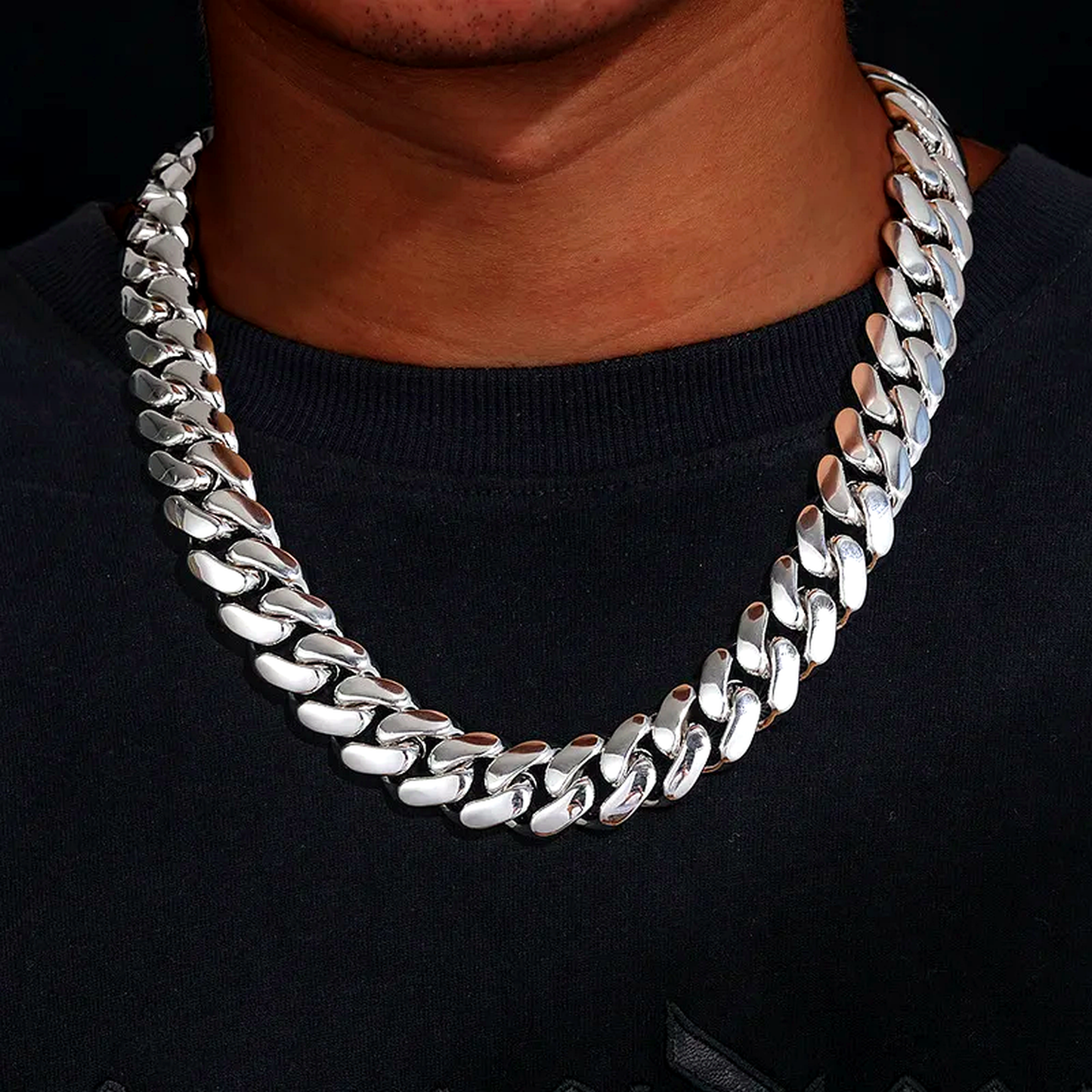 Stainless Steel Miami Cuban Chain Necklace