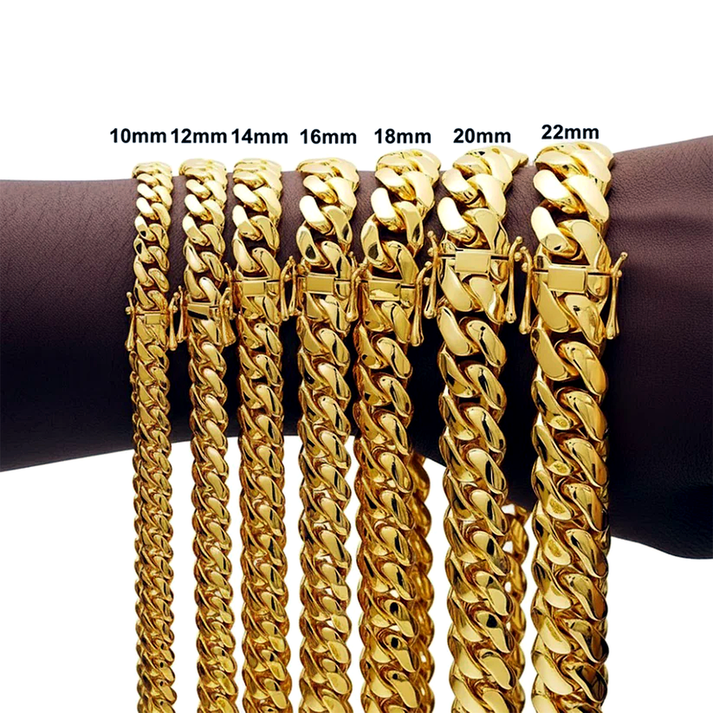 Stainless Steel Miami Cuban Chain Necklace