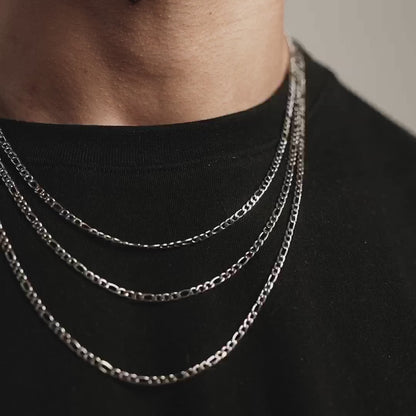 Stainless Steel Figaro Chain – 3mm | Tarnish Resistant | Unisex