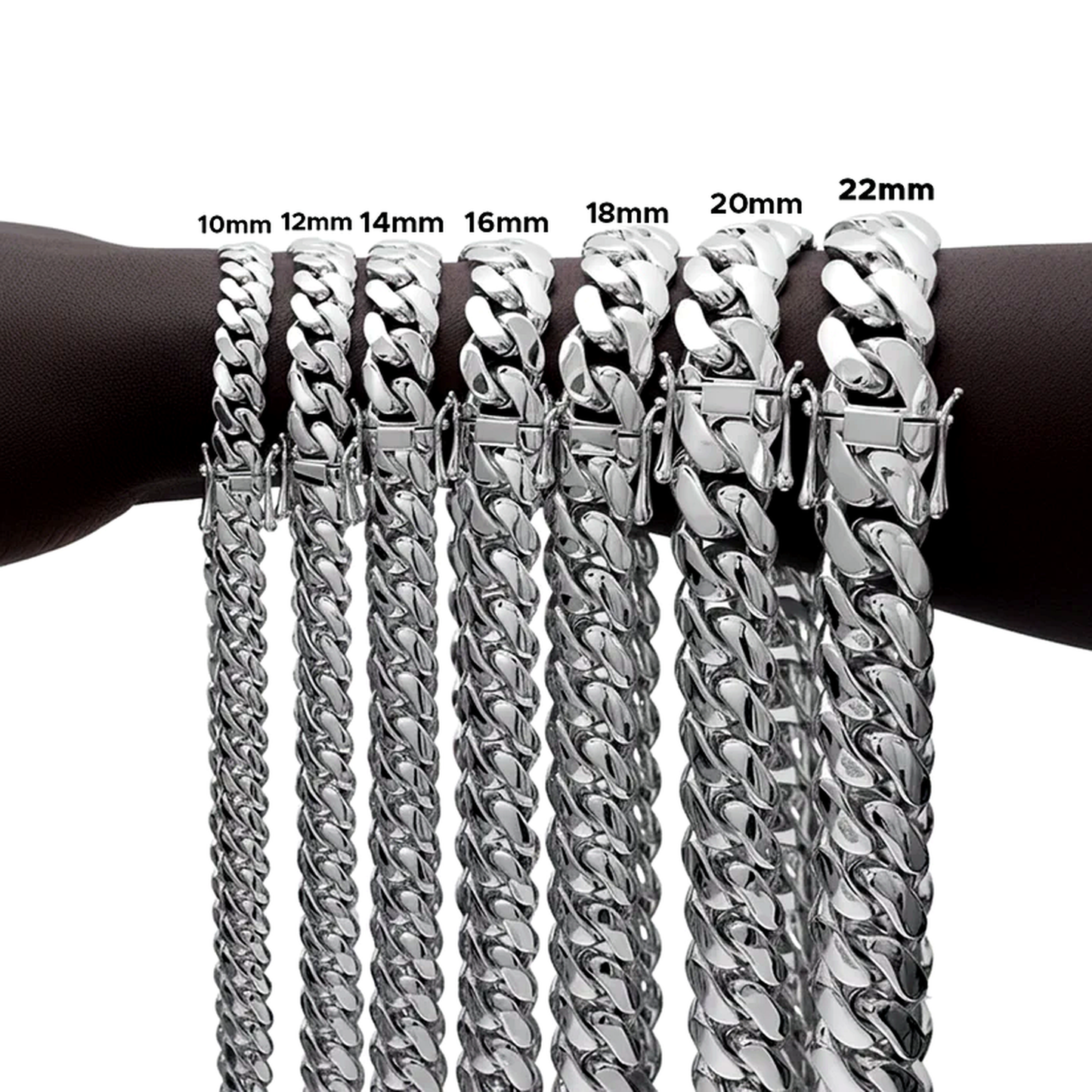 Stainless Steel Miami Cuban Chain Necklace