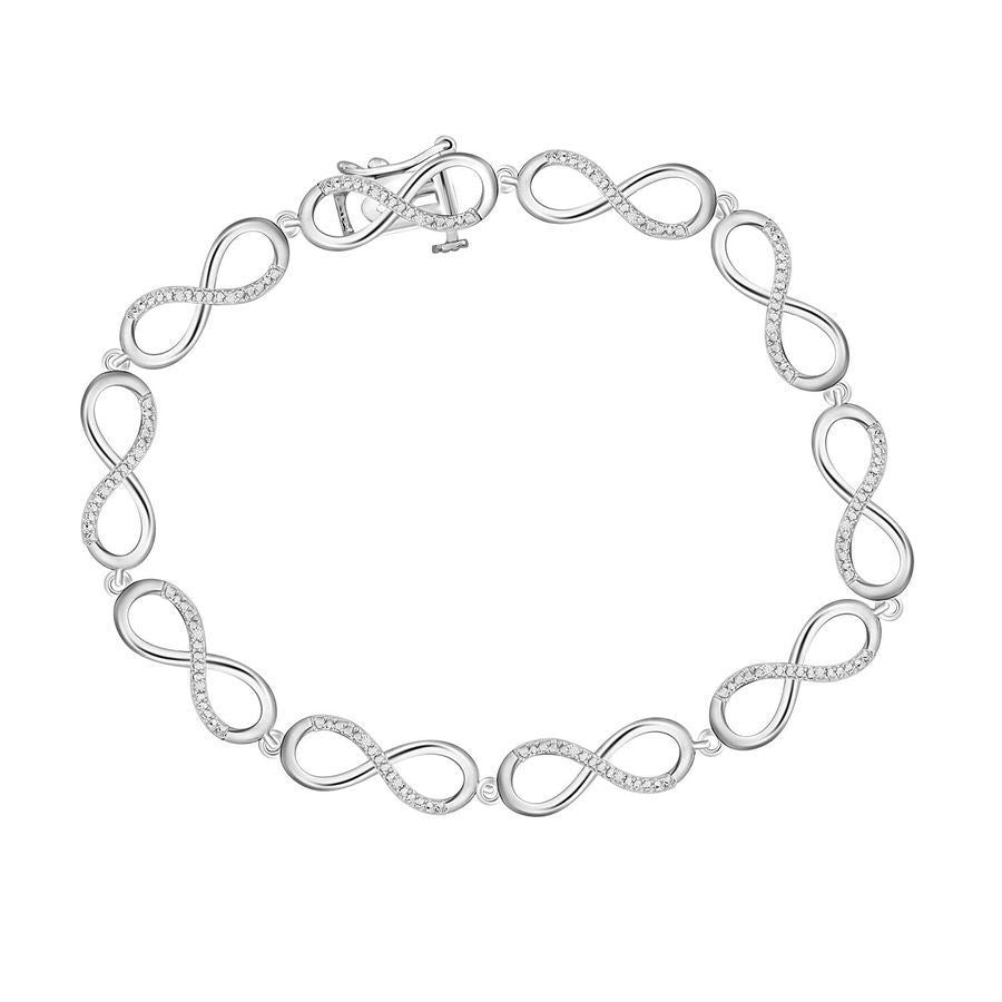 Diamond Women's Bracelet (925 Sterling Silver)
