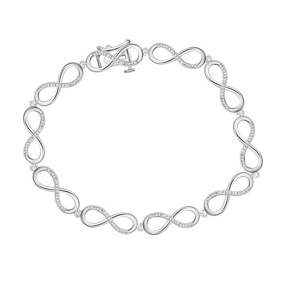 Diamond Women's Bracelet (925 Sterling Silver)