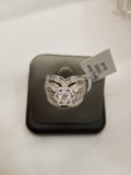 Ladies Silver ring with Diamond accent cubic Zarconia
