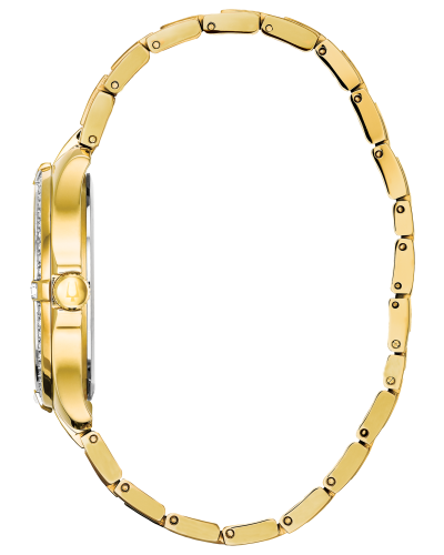 BULOVA CRYSTAL GOLD-TONE 98L228