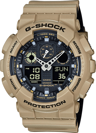 Gshock Casio Men's GA100L-8A Premier  Military Watch